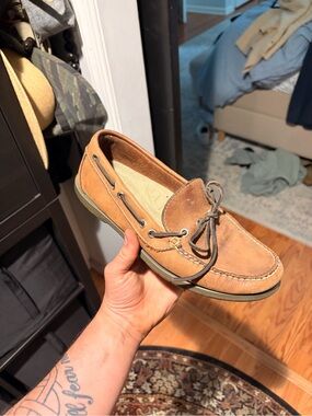L.L. Bean Men's Brown Suede Boat Shoes